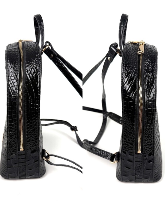 Brahmin Nola Black Melbourne Leather Backpack main image 4